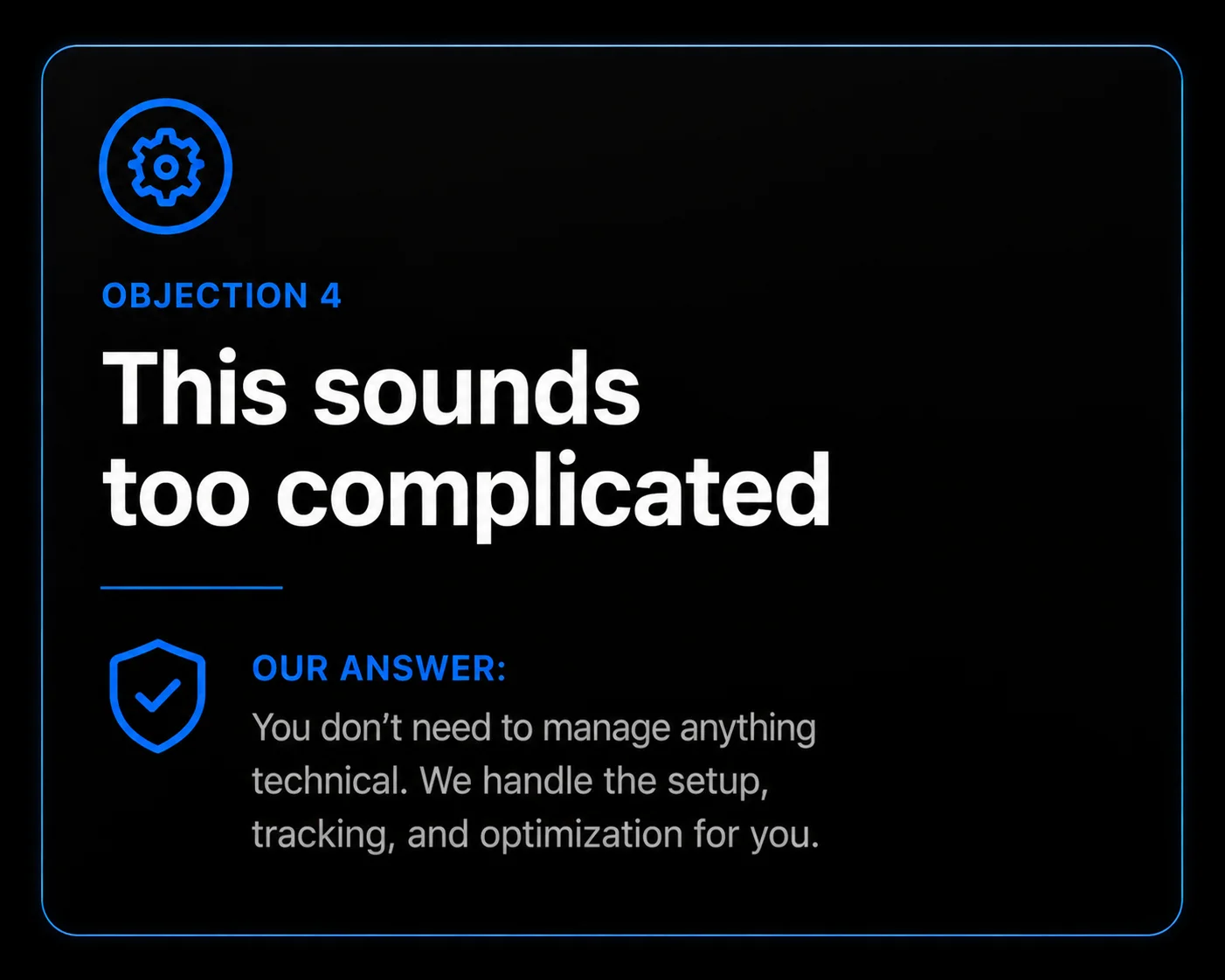 This sounds too complicated